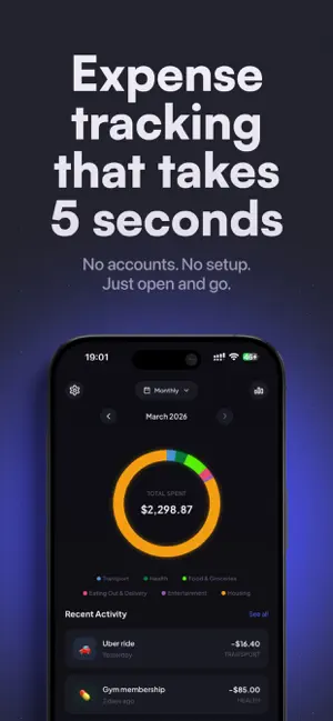 Sayve: Voice Expense Tracker screenshot 1