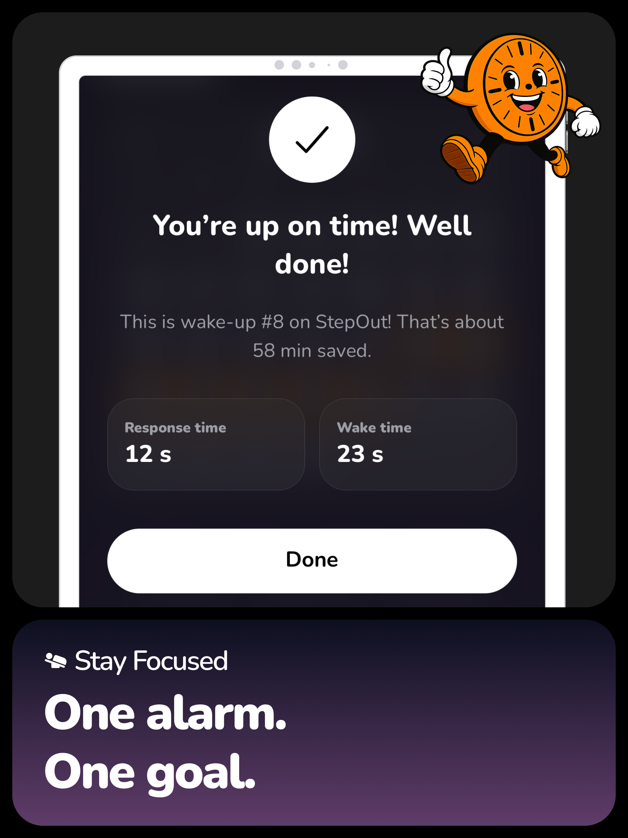 Stepout: Alarm & Wake Up