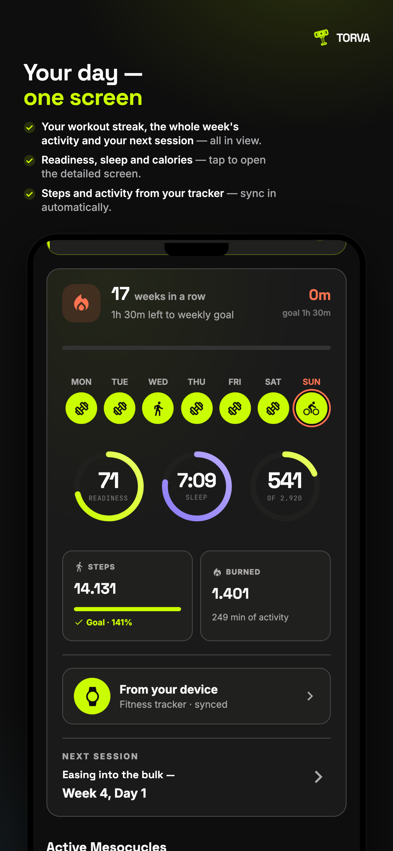 Torva: Hypertrophy Tracker screenshot 3