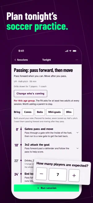 Soccer Sessions: Bibs On screenshot 1