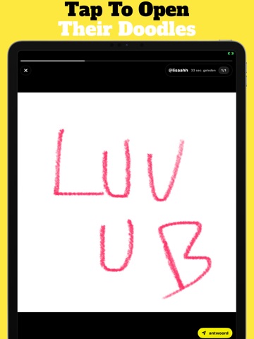 DOODL: send doodles to friends iPad screenshot