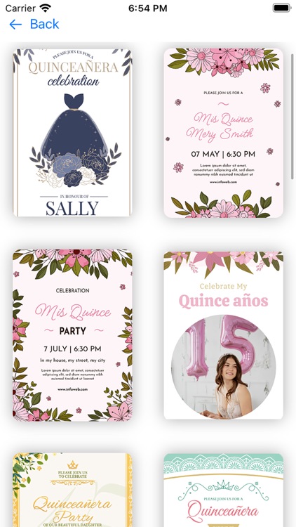 Quinceañera Invitation