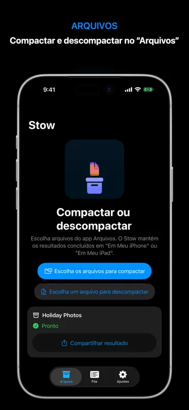 Stow: Zip, Unzip & Archive screenshot 1 of 3