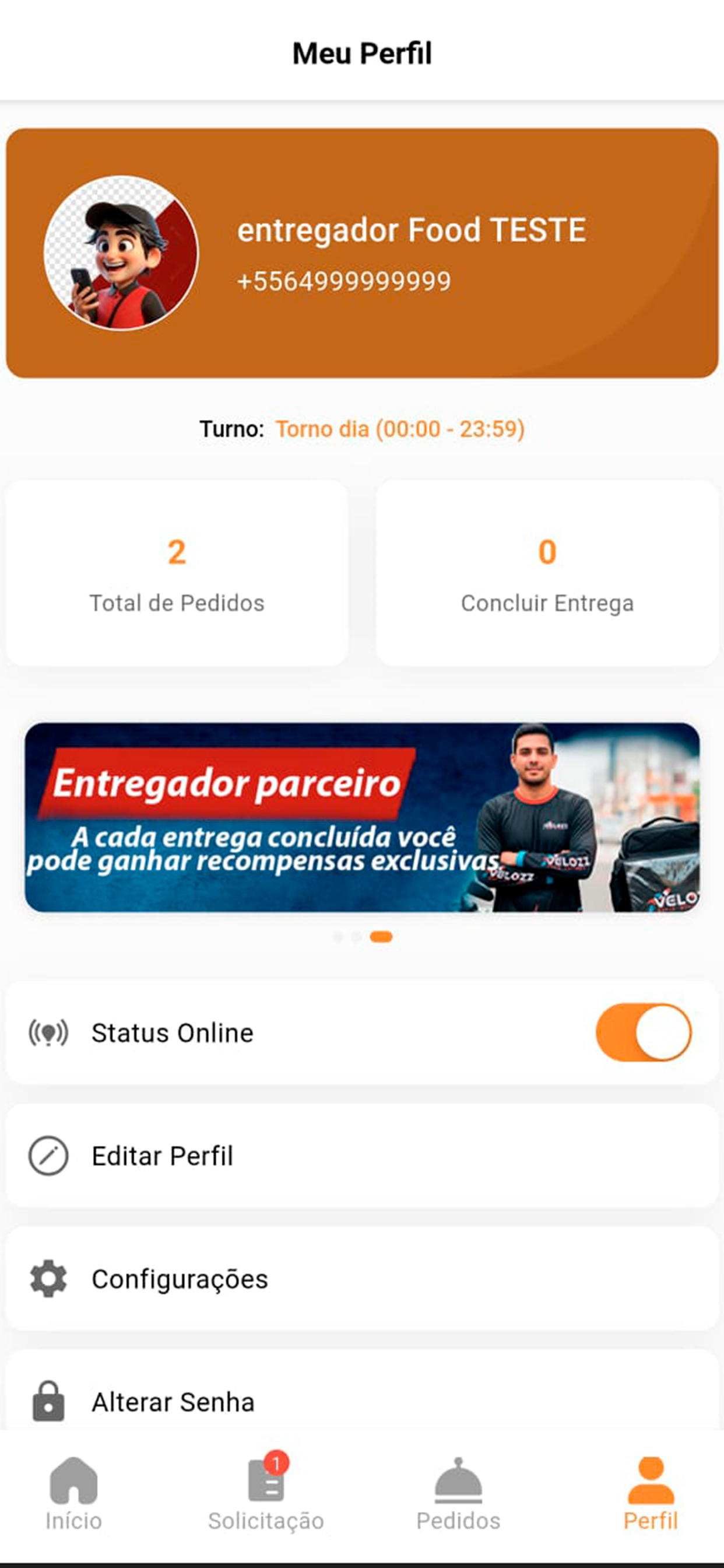 JáPede - Entregador screenshot 9