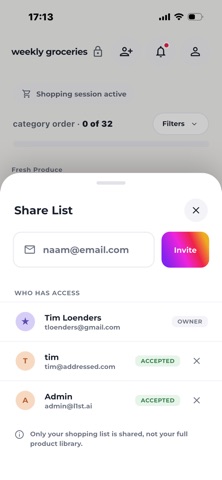 L1st: AI Grocery List, Deals screenshot
