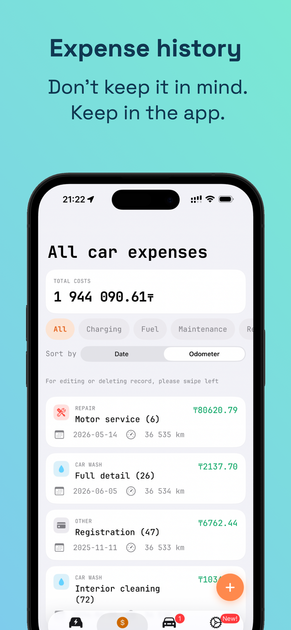 EV Charge Tracker