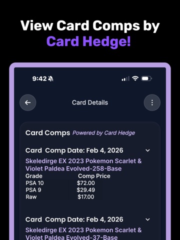 Card Vision: Sports Cards+TCG iPad screenshot