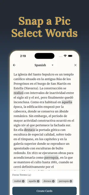 Parleo: Language Flashcards screenshot 2