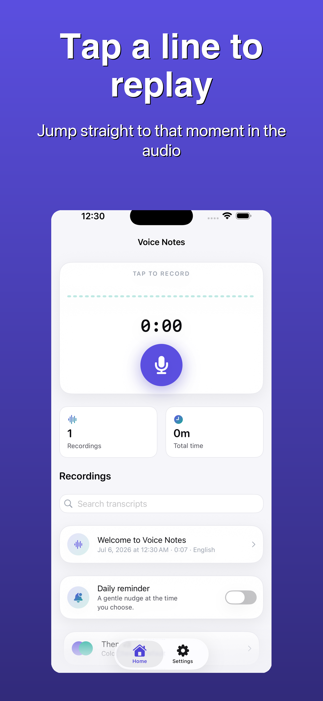 Voice Notes: Transcriber
