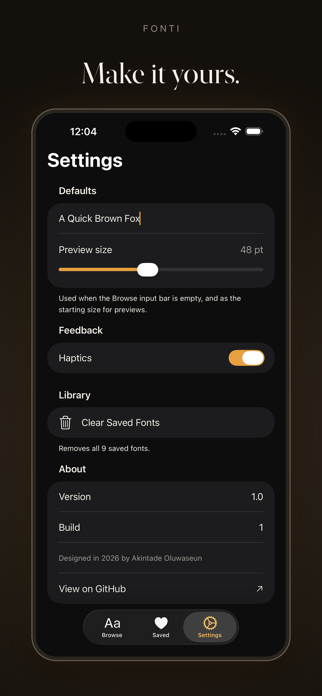Fonti: Find Your Type. Screenshot 5 of 5