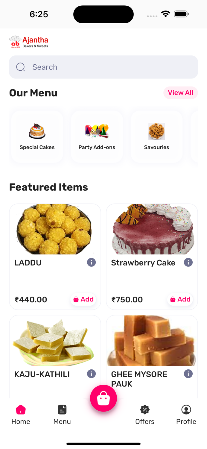 Ajantha Bakers Online Cakes