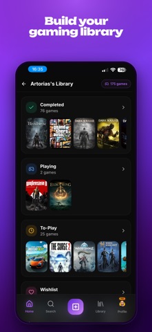 Gamerlog: Video Game Tracker Screenshot 1 of 7