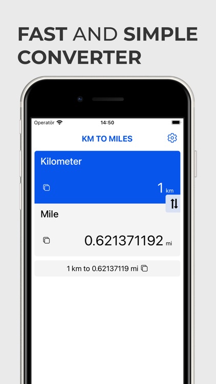Km to Miles Converter