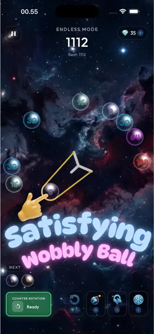 2048 in Orbit: Jelly Slingshot screenshot 2