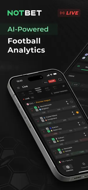 Notbet: Live Football EDGE screenshot 1