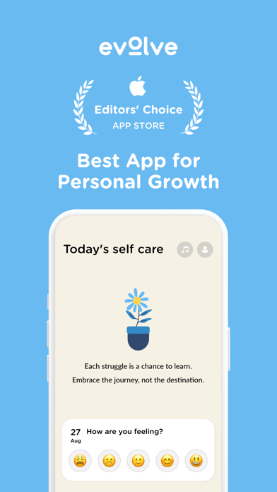 Evolve: AI Self-Care Coach Screenshot