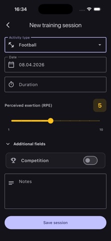iLogg screenshot
