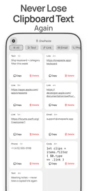 Clipboard: OnePaste screenshot 1