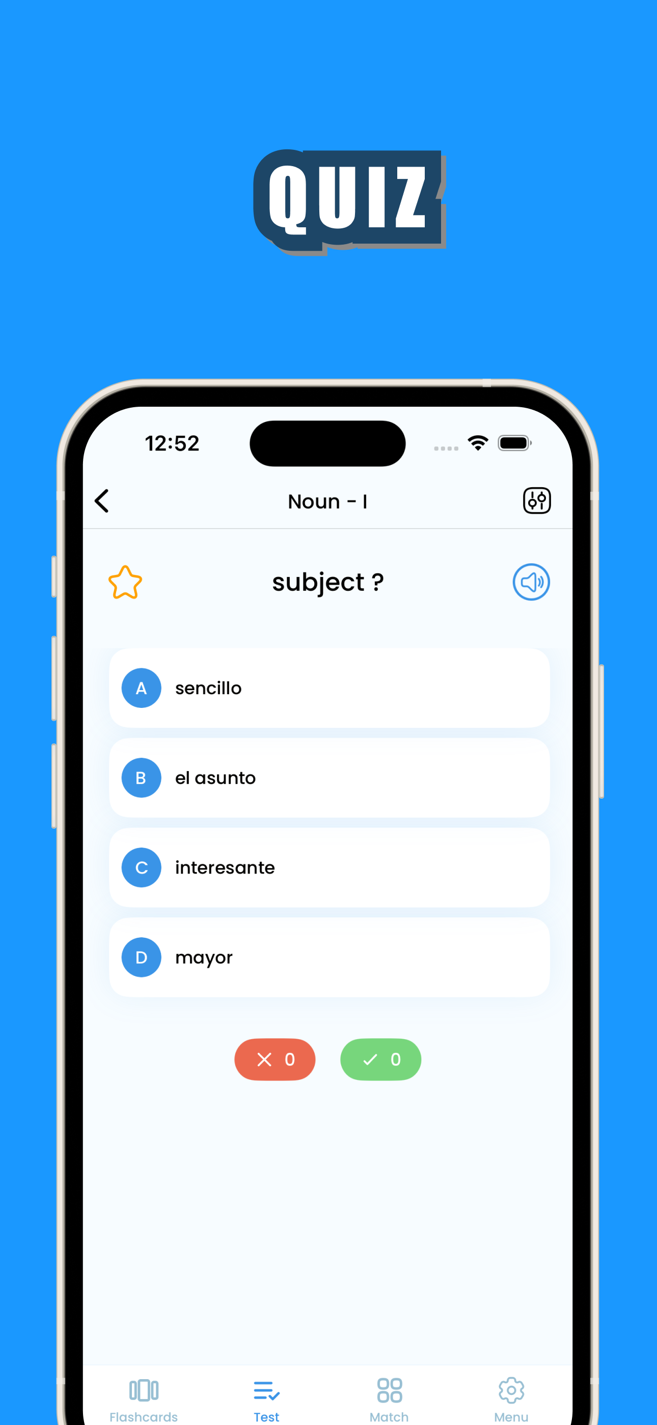 Spanish flash cards - Learn screenshot 4
