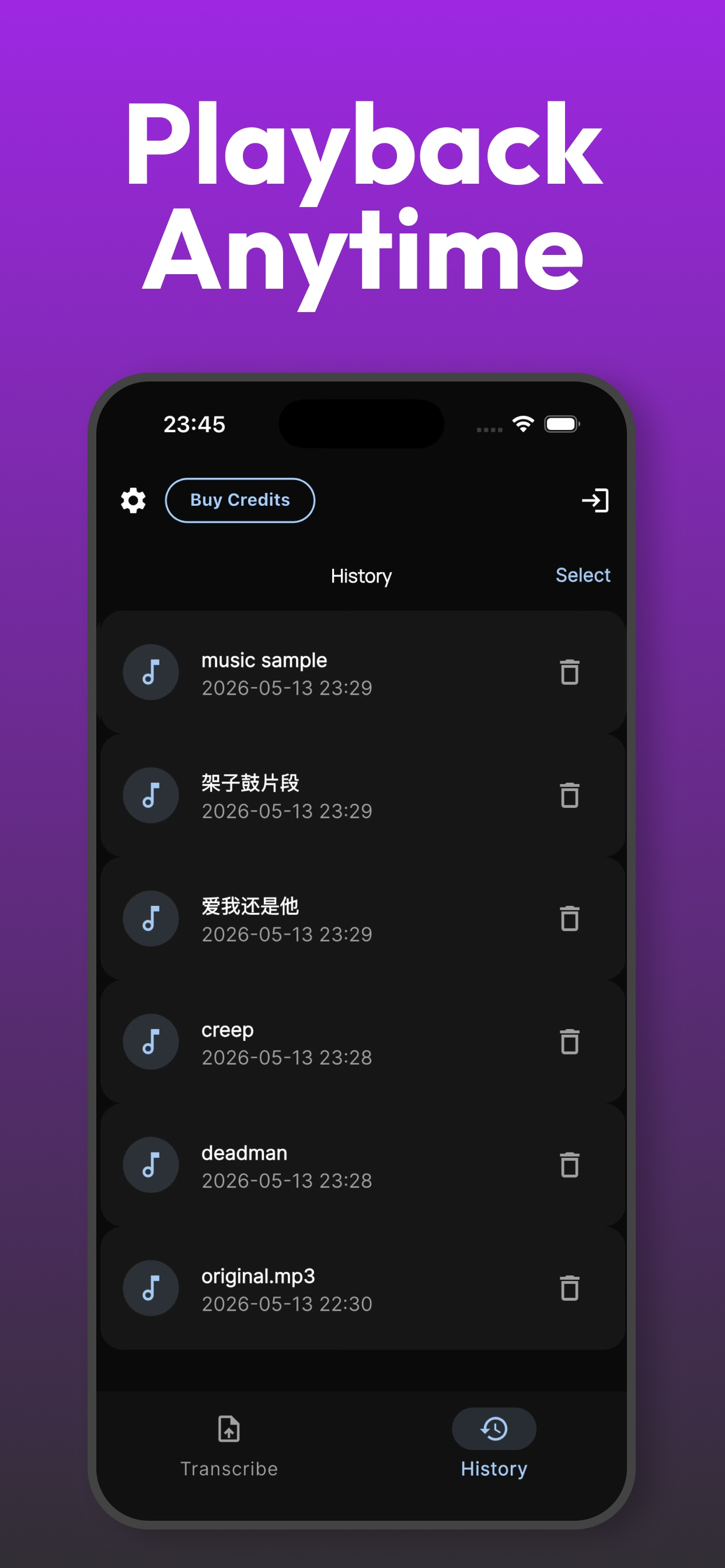 Drum Snap: Music to Drum Score