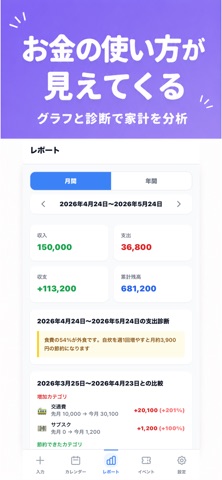 マネログ・ナビ - 家計簿＆節約 screenshot