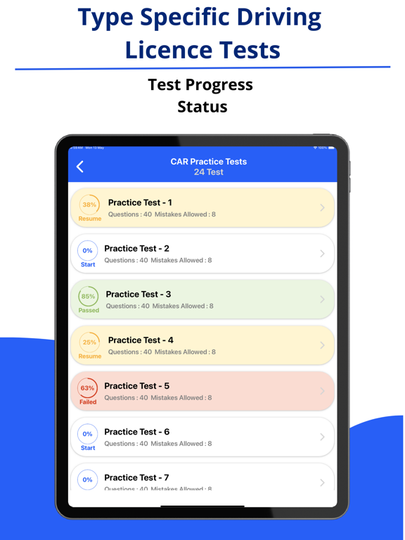 NH DMV Permit Test iPad screenshot 2 - Education app