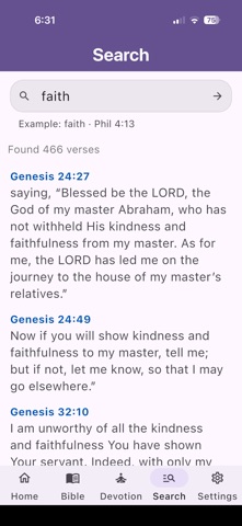 Grace Bible: Daily Devotions Screenshot 3 of 10