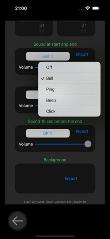 Harf Workout Timer Screenshot 1 of 2