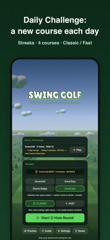 PhoneSwing Golf: Motion Game Screenshot 3 of 6