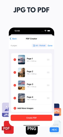 Photo to PDF Convert - Scanner iPhone screenshot
