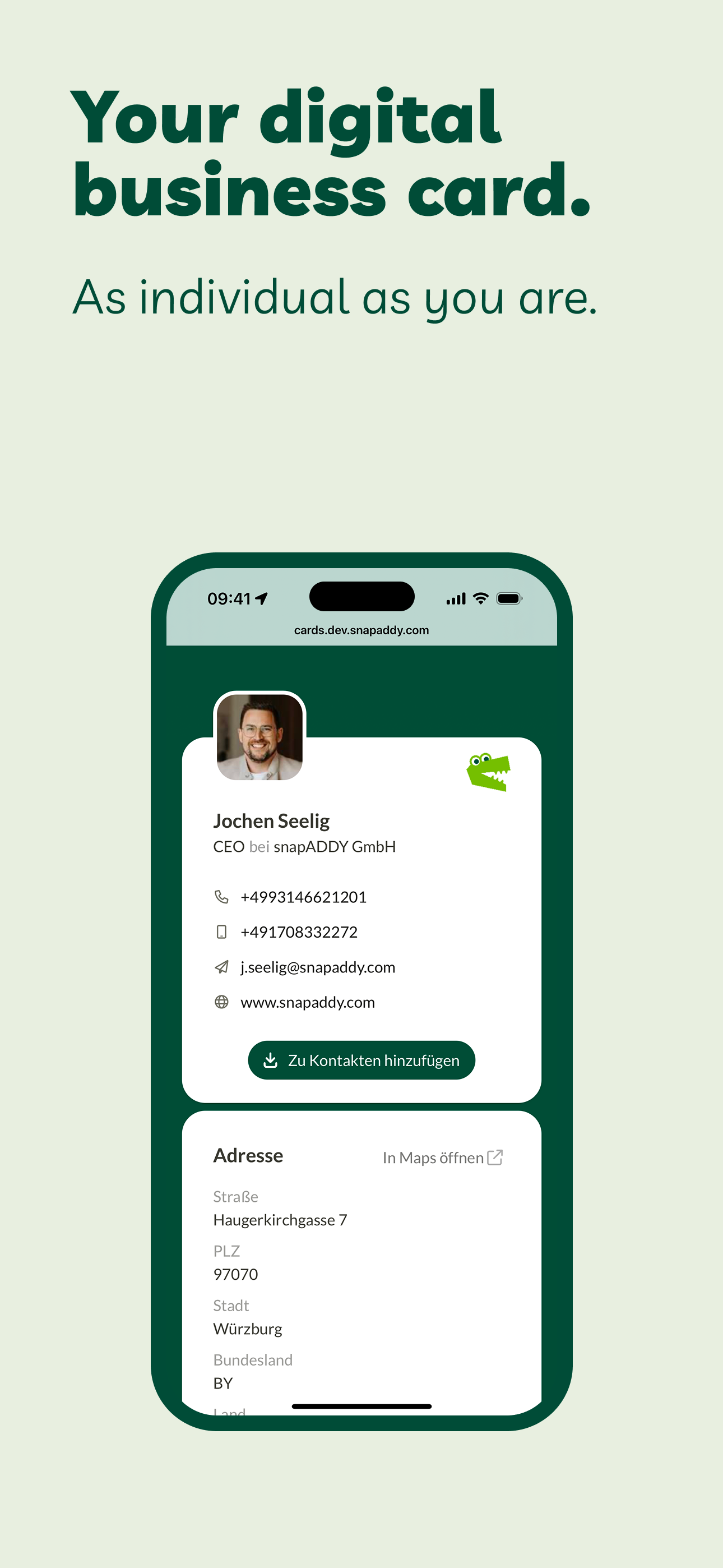 BusinessCards by snapAddy screenshot 3
