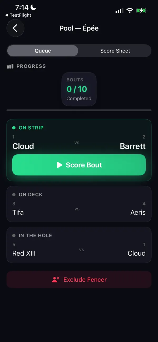 Screenshot #2 pour Fencing Manager