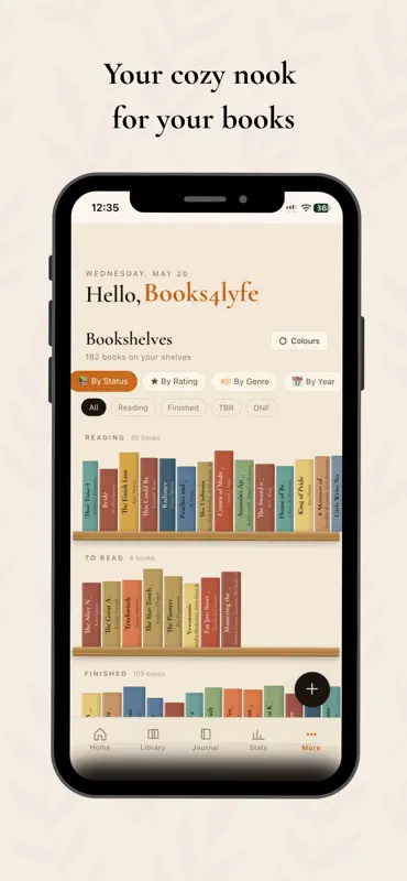 CozyShelf: Book Tracker screenshot 2 of 10