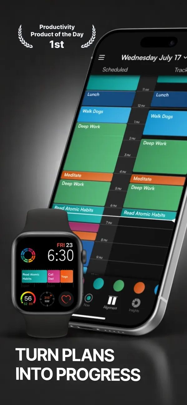 #1. TimeAlign: Schedule & Track (iOS) 由: Mister Juicy Lemons LLC