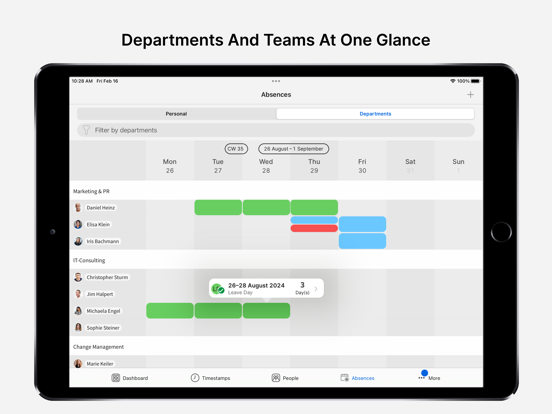 TimeTac - Work Hours Tracker iPad screenshot 5 - Business app
