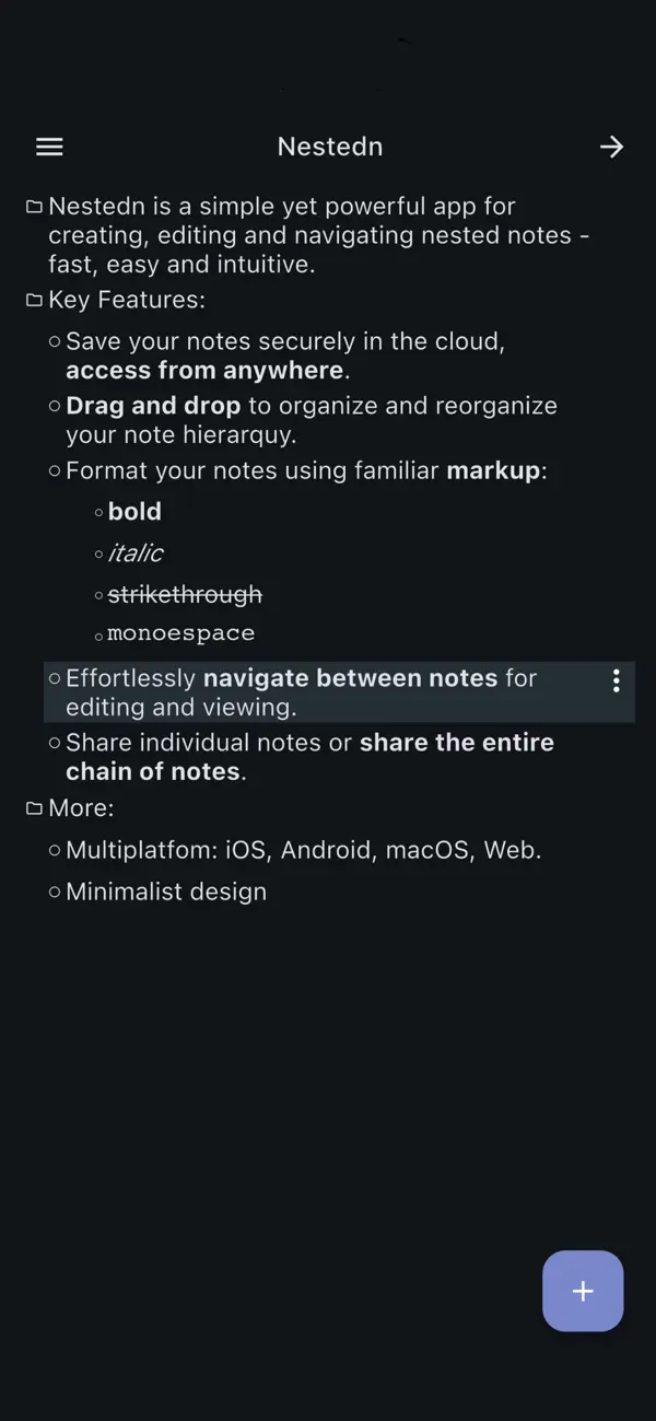 #2. Nested Notes (iOS) Von: Brasilia Tec
