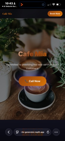 AI-Website Builder iPhone screenshot