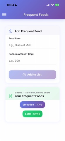 Simple Sodium Tracker Screenshot 3 of 4