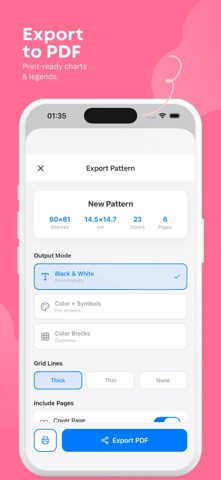 Cross Stitch Pattern Maker Pro screenshot