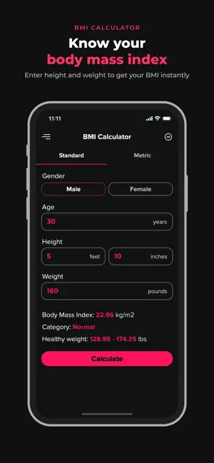 BMI Calculator and Tracker screenshot 1