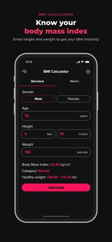 BMI Calculator and Tracker Screenshot 1 of 5