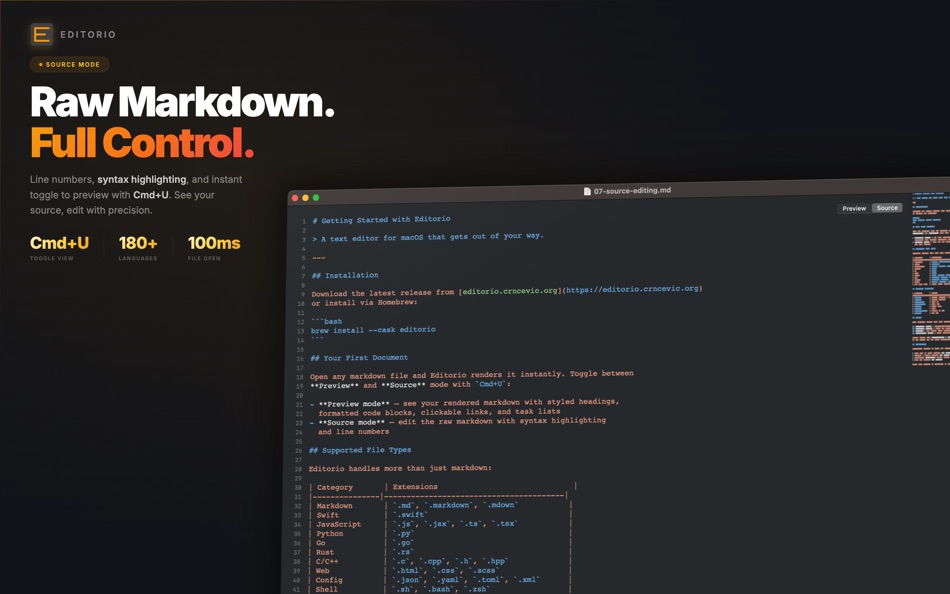 #3. Editorio (macOS) Przez: Lovre Crncevic