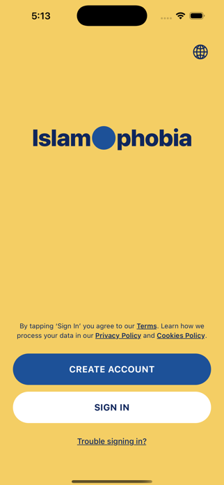 Islamophobia App Screenshot 1 of 4