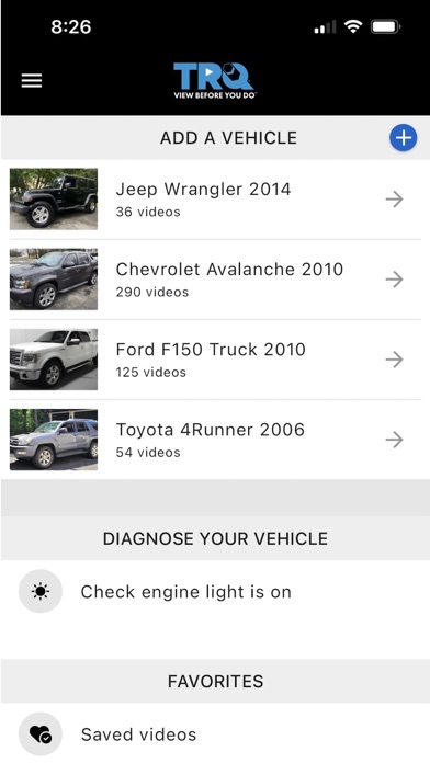 TRQ Auto Parts Screenshot