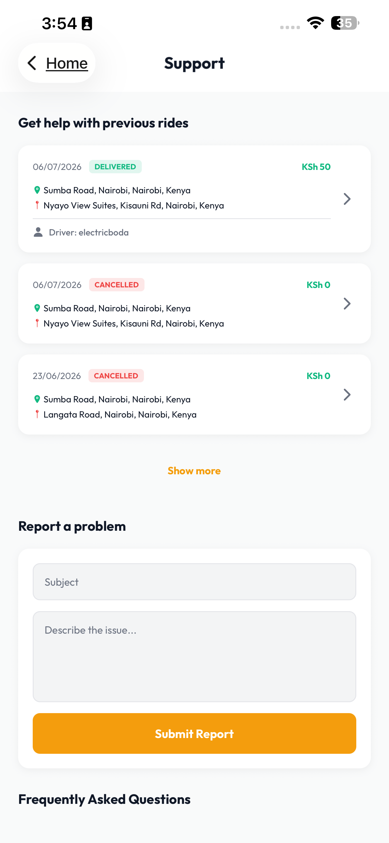 Swift - Request a ride screenshot 9