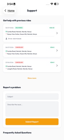 Swift - Request a ride screenshot