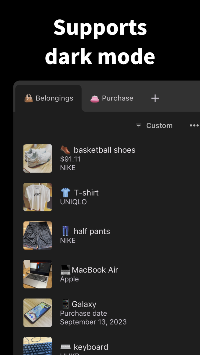 Purchase List  Shopping list