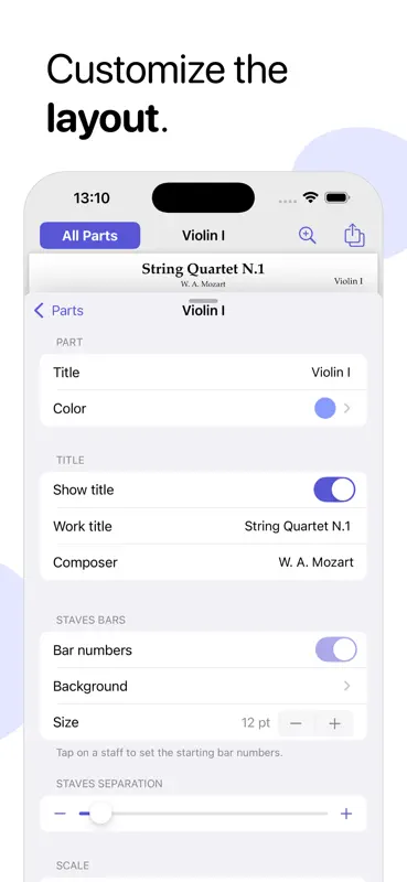 Partifier: extract score parts screenshot 4 of 7