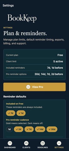 BookKeep: Deadline Tracker Screenshot 4 of 5