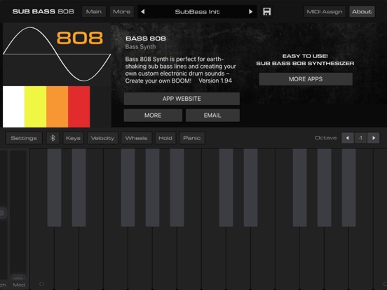Screenshot #5 pour LE01 | Bass 808 Synth + AUv3